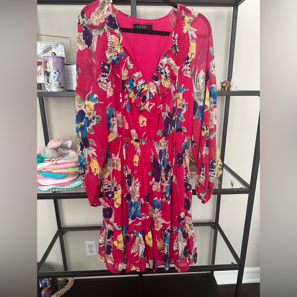 Ralph Lauren Smock Waisted Dress